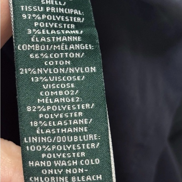 Ralph Lauren Dress Navy Ivory White Lace 18W Sheath Midi Sleeveless FREE SHIP 💜 - Picture 4 of 4